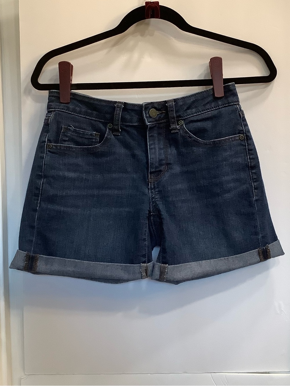 Sonoma Dark Blue Denim Rolled-Hem Women's Shorts-Size 4